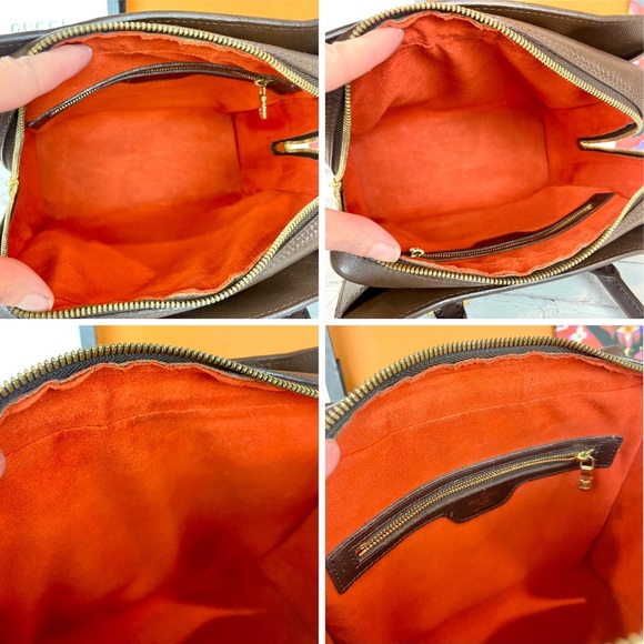 Louis Vuitton Damier Ebene Triana handbag crossbody with free strap and tassel - Picture 12 of 16